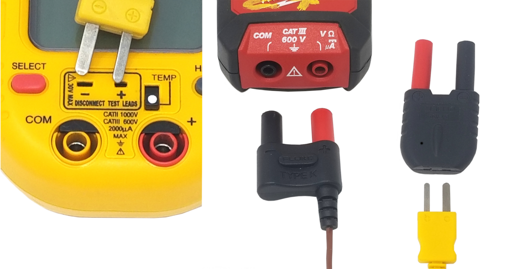 Type k thermocouple connections