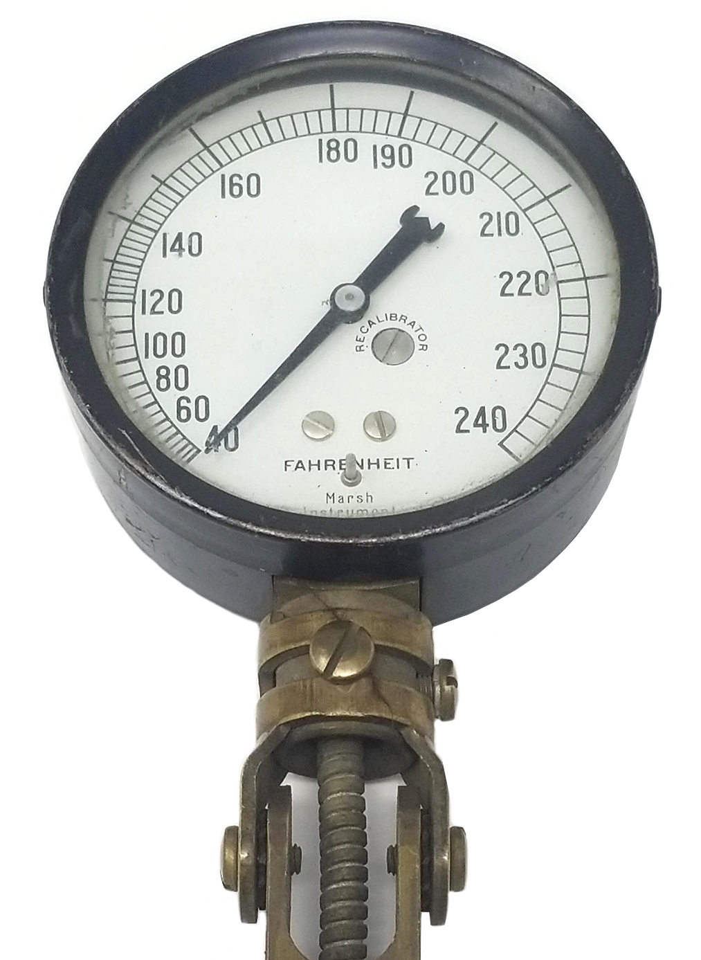 Flexible capillary type dial stem thermometer